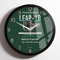 Thumbnail for CFM LEAP-1B design on dark green framed wall clock