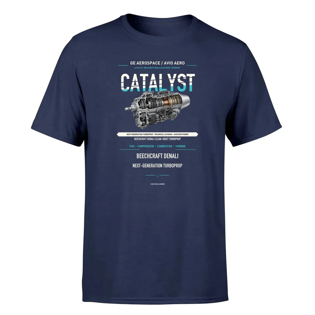 CATALYST design on navy blue single side