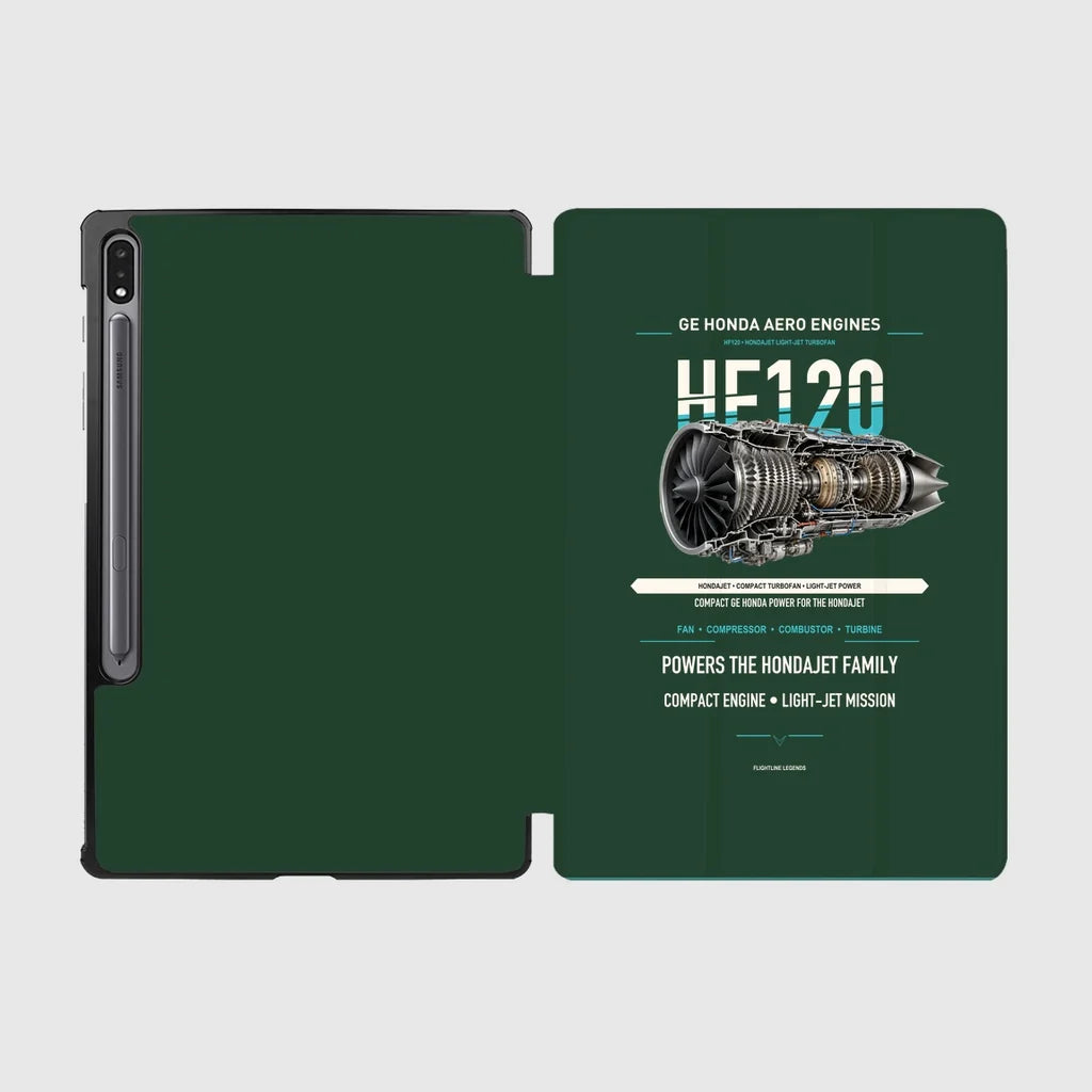 HF120 design on dark green samsung tablet tablet case