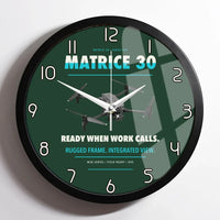 Thumbnail for DJI Matrice 30 design on dark green framed wall clock