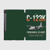 Thumbnail for C-123K Provider design on dark green samsung tablet tablet case