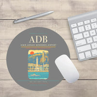 Thumbnail for Izmir Adnan Menderes Airport ADB Mouse-Pad Round - Gray