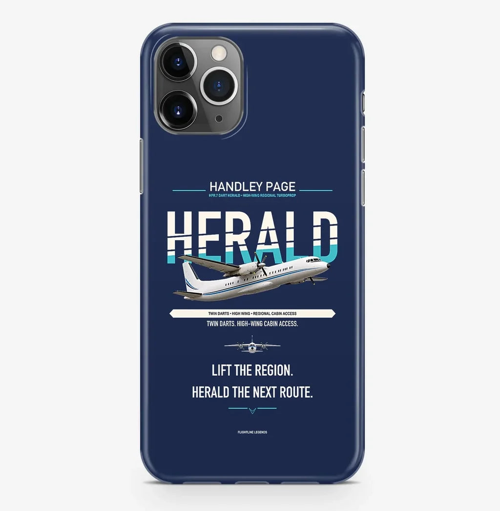 Handley Page HPR.7 Dart Herald Case ProMax design on navy blue iphone case promax