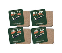 Thumbnail for RA-5C Vigilante design on dark green 4 pieces set coaster