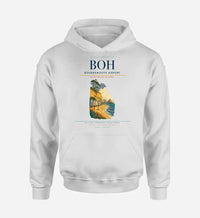 Thumbnail for Bournemouth Airport (BOH) design on white hoodie single-side print