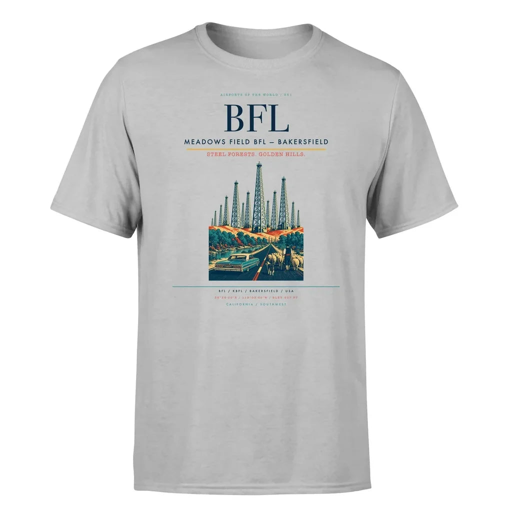 Meadows Field (BFL) T-Shirt single-side front print in Light Gray | meadows-field-bfl-double-side-t-shirt