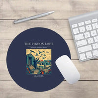 Thumbnail for VINTAGE G4526 - The Pigeon Loft - Designed Mouse Pads design on navyblue round