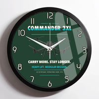 Thumbnail for Draganfly Commander 3XL design on dark green framed wall clock