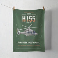 Thumbnail for Airbus H155 EC155 B1 design on dark green towel