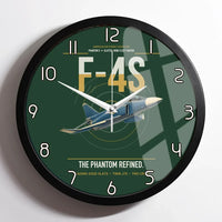 Thumbnail for F-4S Phantom II design on dark green framed wall clock