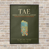 Thumbnail for Daegu International Airport TAE - Canvas Framed - Green Army