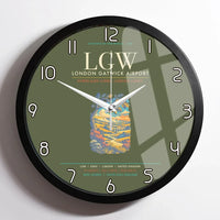 Thumbnail for London Gatwick Airport LGW Wall-Clock Framed - Green Army