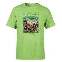 Thumbnail for VINTAGE G4135 - The Contrail Evening - Premium T-Shirt design on lightgreen premium t shirt