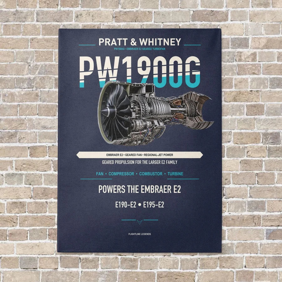 PW1900G vertical canvas print - no frame - navy blue background