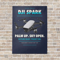 Thumbnail for DJI Spark vertical canvas print - no frame - navy blue background