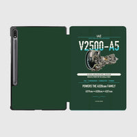 Thumbnail for V2500-A5 design on dark green samsung tablet tablet case