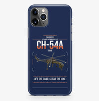 Thumbnail for Sikorsky CH-54A Tarhe design on navy blue magsafe iphone case, for iPhone Pro Max