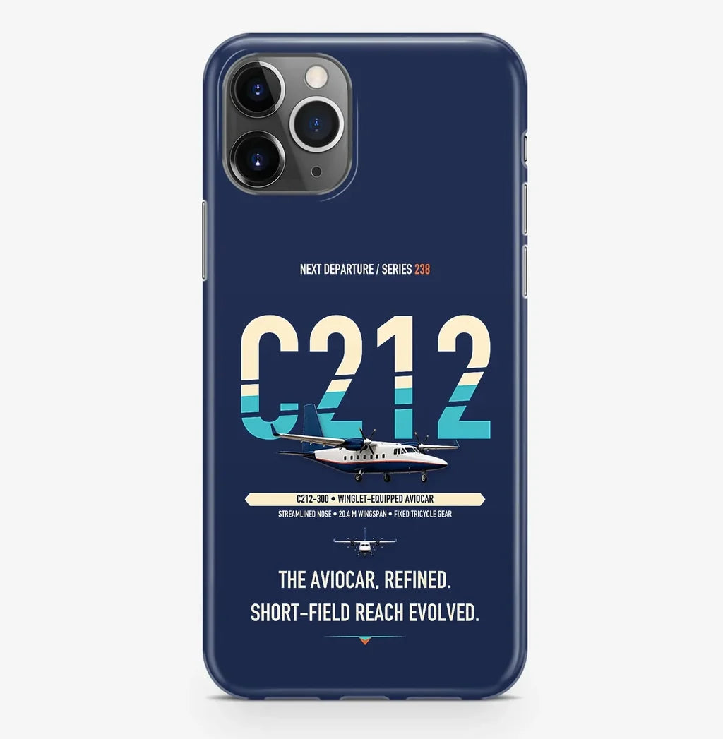 CASA C-212-300 Aviocar Case ProMax design on navy blue iphone case promax