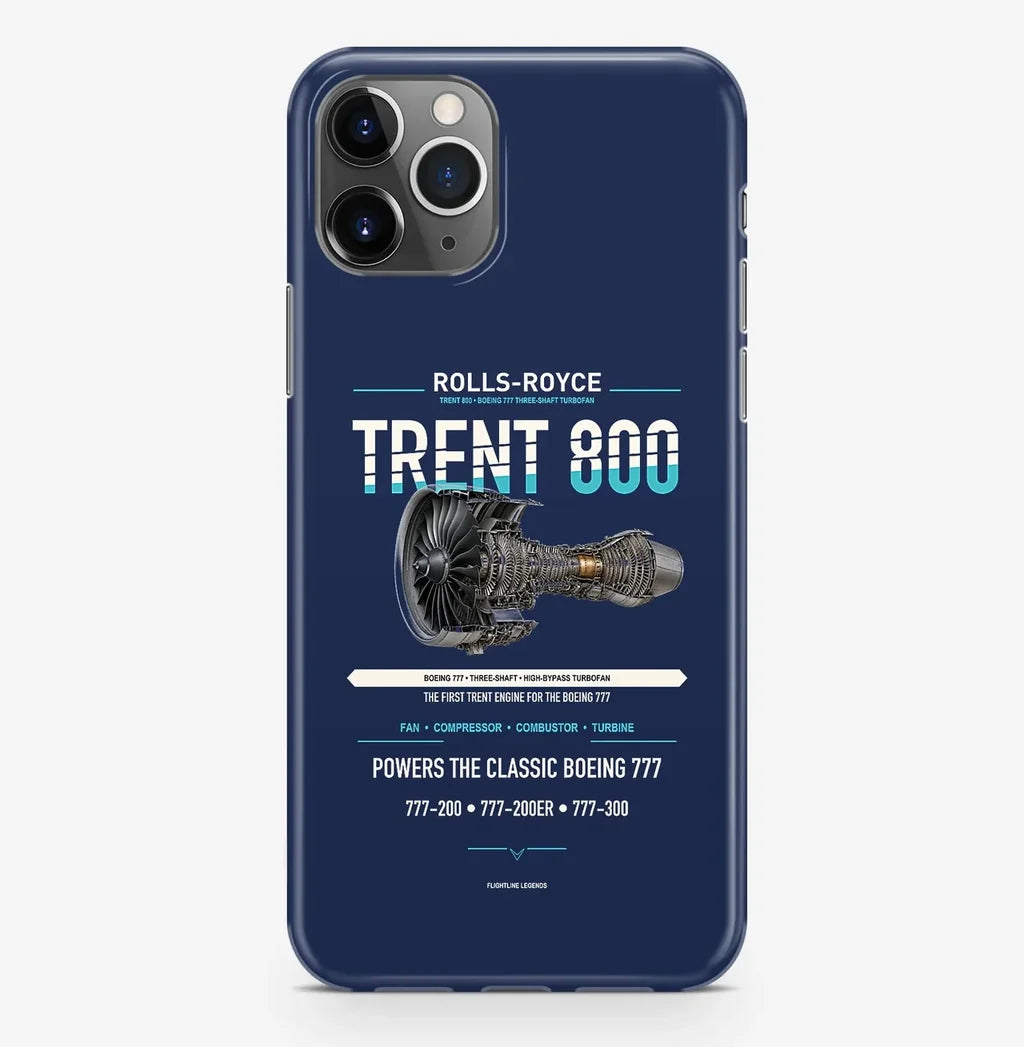 TRENT 800 Case ProMax design on navy blue iphone case promax