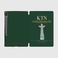 Thumbnail for Ketchikan International Airport (KTN) design on dark green samsung tablet tablet case