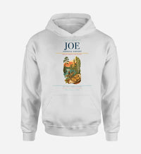 Thumbnail for Joensuu Airport (JOE) design on white hoodie single-side print