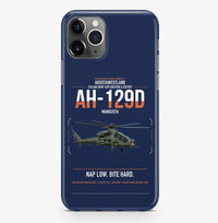 Thumbnail for AgustaWestland AH-129D Mangusta design on navy blue magsafe iphone case, for iPhone Pro Max