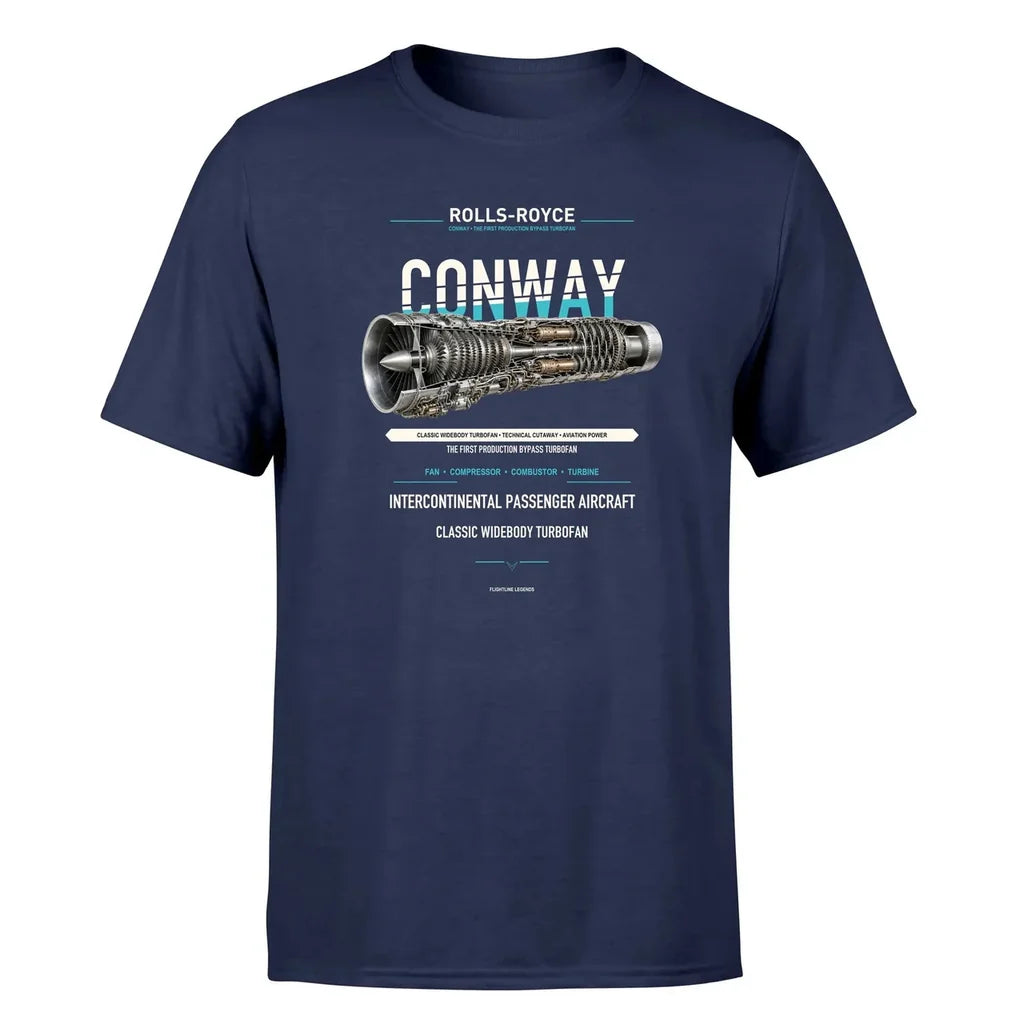 CONWAY design on navy blue single side