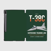 Thumbnail for T-38C Talon design on dark green samsung tablet tablet case