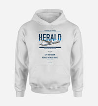 Thumbnail for Handley Page HPR.7 Dart Herald design on white hoodie single side