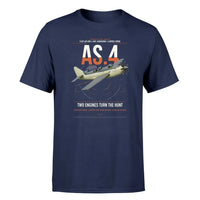 Thumbnail for Fairey Gannet AS.4 design on navy blue t-shirt, single-side print
