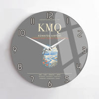 Thumbnail for Komatsu Airport KMQ Wall-Clock No-Frame - Gray