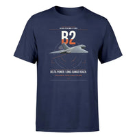 Thumbnail for Avro Vulcan B2 design on navy blue t-shirt, single-side print