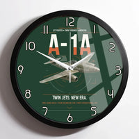 Thumbnail for Messerschmitt Me 262A-1a design on dark green framed wall clock