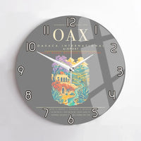 Thumbnail for Oaxaca International Airport OAX Wall-Clock No-Frame - Gray