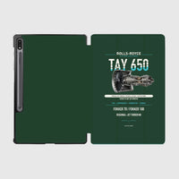 Thumbnail for TAY 650 design on dark green samsung tablet tablet case