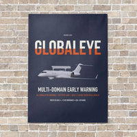 Thumbnail for Saab GlobalEye vertical canvas print - no frame - navy blue background
