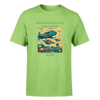 Thumbnail for VINTAGE G4471 - The Skydive Festival Lift - Premium T-Shirt design on lightgreen premium t shirt