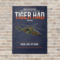 Thumbnail for Airbus Helicopters Tiger HAD vertical canvas print - no frame - navy blue background