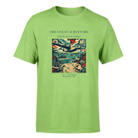 Thumbnail for VINTAGE G4064 - The Ocean Surveyors - Premium T-Shirt design on lightgreen premium t shirt