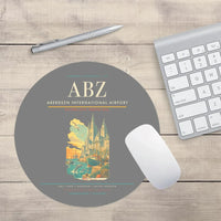 Thumbnail for Aberdeen International Airport ABZ Mouse-Pad Round - Gray