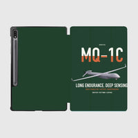 Thumbnail for MQ-1C Gray Eagle ER design on dark green samsung tablet tablet case