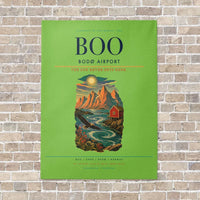 Thumbnail for Bodø Airport BOO - Canvas No Frame - Light Green
