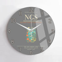 Thumbnail for Nagasaki Airport NGS Wall-Clock No-Frame - Gray