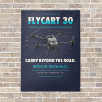 Thumbnail for DJI FlyCart 30 vertical canvas print - no frame - navy blue background