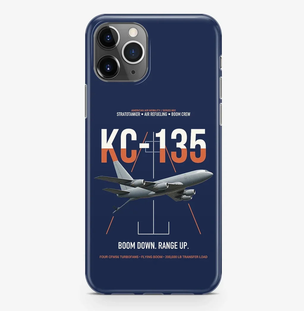 KC-135 STRATOTANKER design on navy blue magsafe iphone case, for iPhone Pro Max