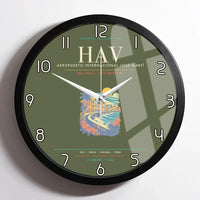 Thumbnail for Havana Jose Marti International Airport HAV Wall-Clock Framed - Green Army