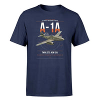 Thumbnail for Messerschmitt Me 262A-1a design on navy blue t-shirt, single-side print