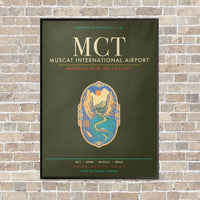 Thumbnail for Muscat International Airport MCT - Canvas Framed - Green Army