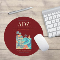 Thumbnail for Gustavo Rojas Pinilla International Airport (ADZ) design on dark red round mouse pad