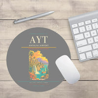 Thumbnail for Antalya Airport AYT Mouse-Pad Round - Gray